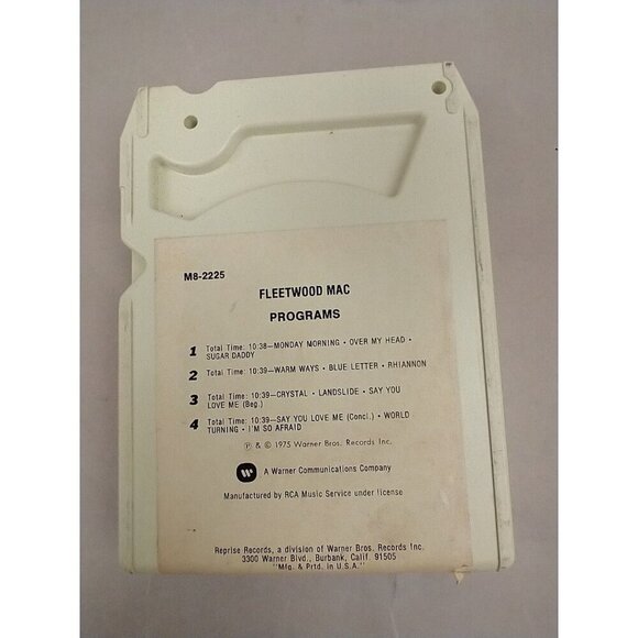 1975 Fleetwood Mac 8 Track Tape M8-2225 - Picture 3 of 6